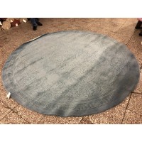 Китайский ковер 0022 Серый круг